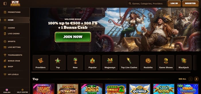 casinò italiano FatPirate con le scommesse sportive