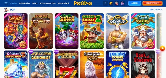 Giochi al casinò italiano